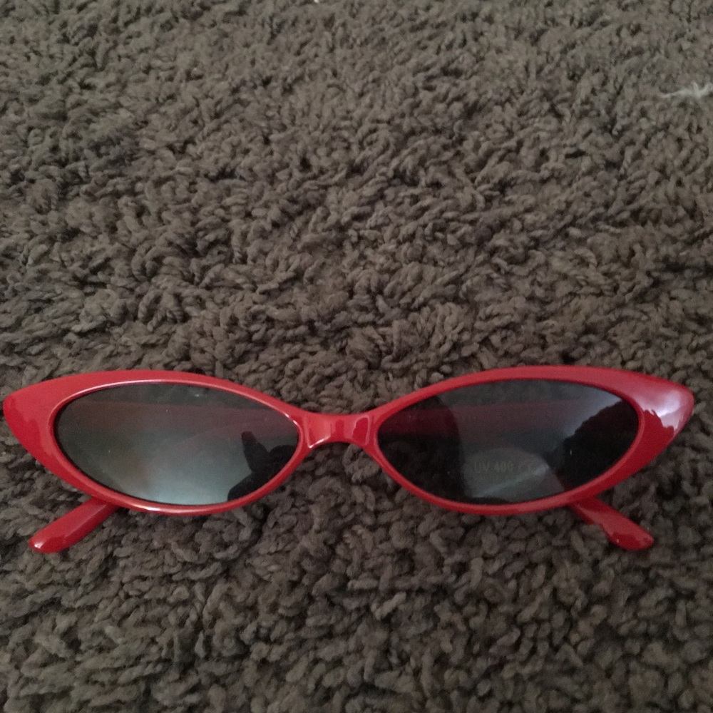 Red vintage sunglasses